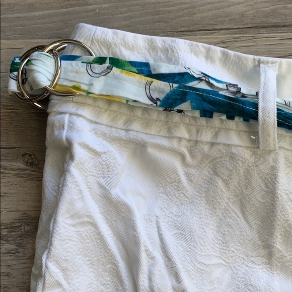 Women's CR Sportswear Capri Pants With Floral Cloth Chain Tie Belt Size 10 - Picture 3 of 12